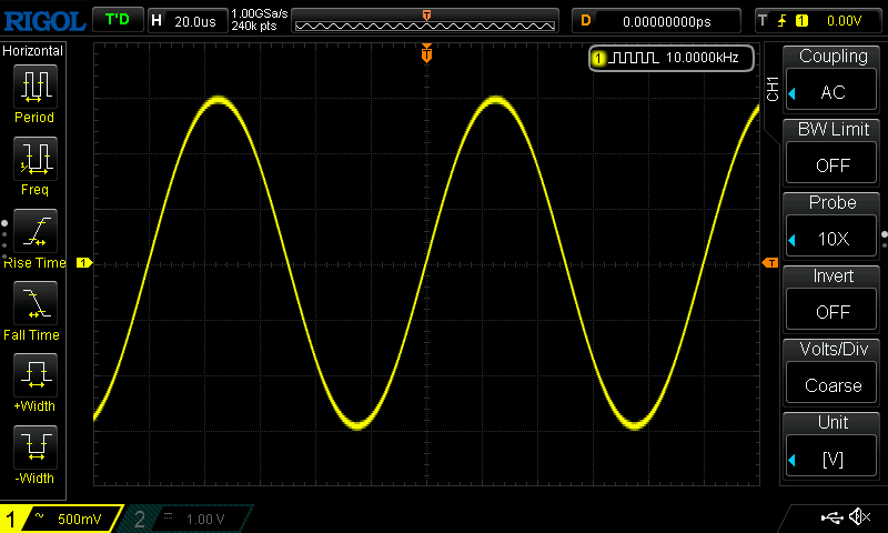 10kHz 正弦波
