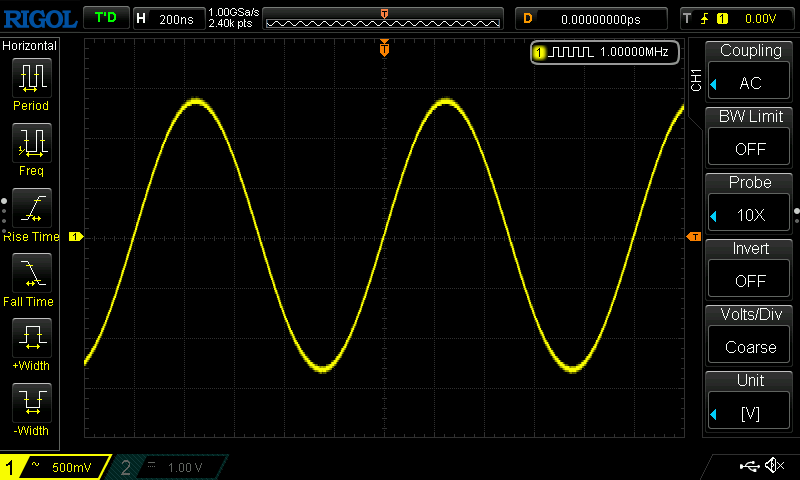 1MHz 正弦波