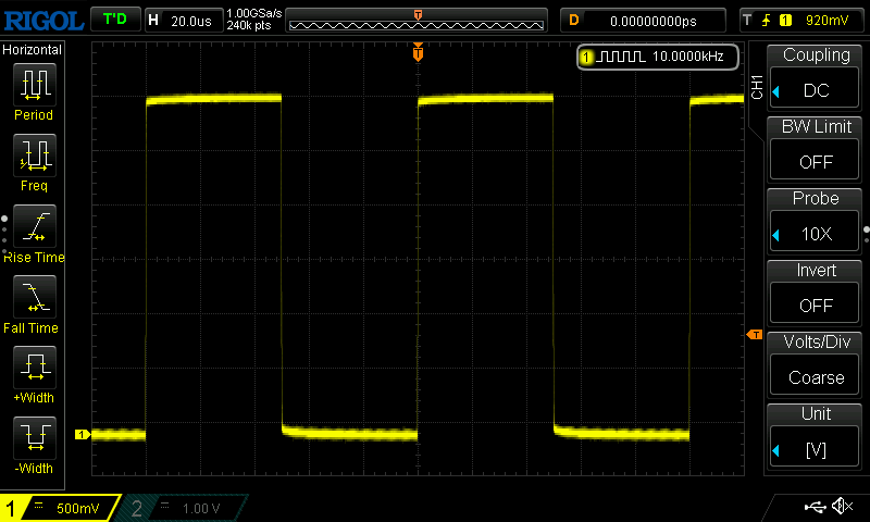 10kHz 矩形波