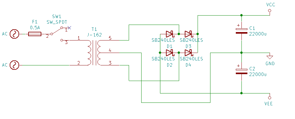 電源の回路図